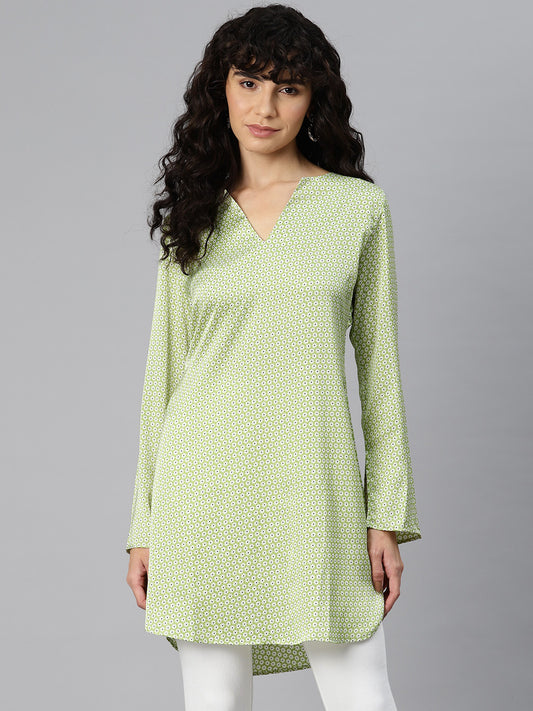 Meadow Whisper Geo Print Tunic Kurti