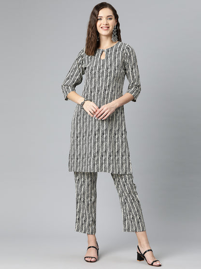 Desert Bloom Crepe Suit Set
