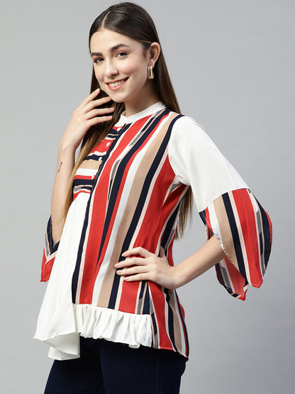 Ruby Sophistication Crepe Top