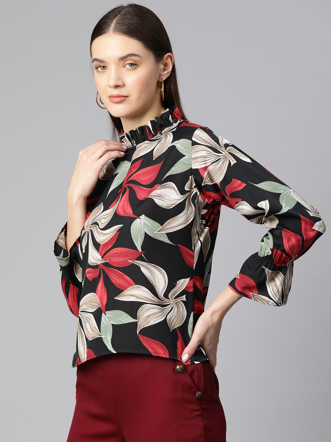 Midnight Silhouette Blouse