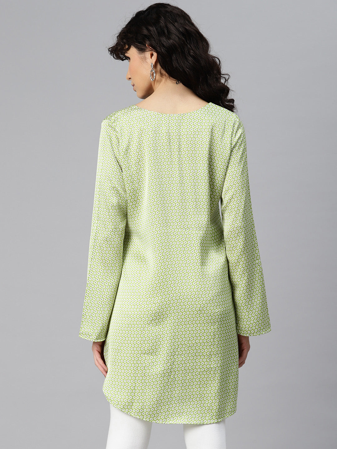 Meadow Whisper Geo Print Tunic Kurti