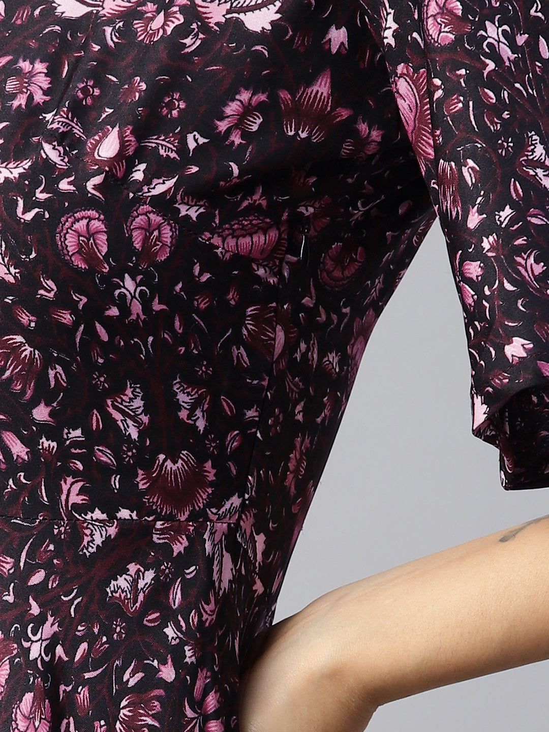 Midnight Silhouette Crepe Dress