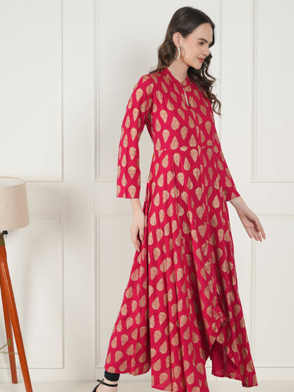 Blush Charm Rayon Kurta