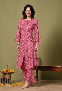 Blossom Rayon Co-ord Set