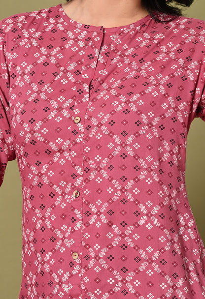 Blossom Rayon Co-ord Set