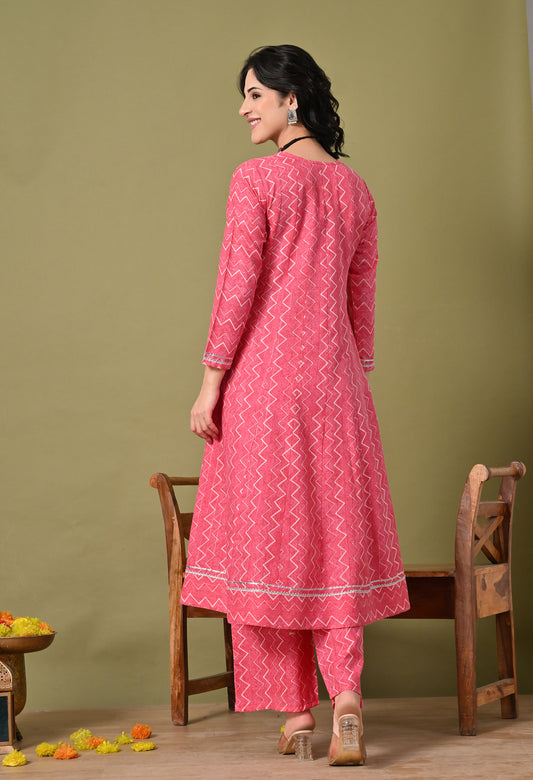 Rang Saaz Floral Cotton Suit Set