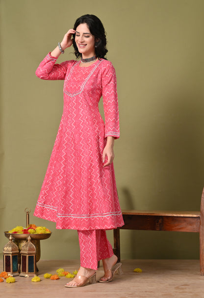 Rang Saaz Floral Cotton Suit Set