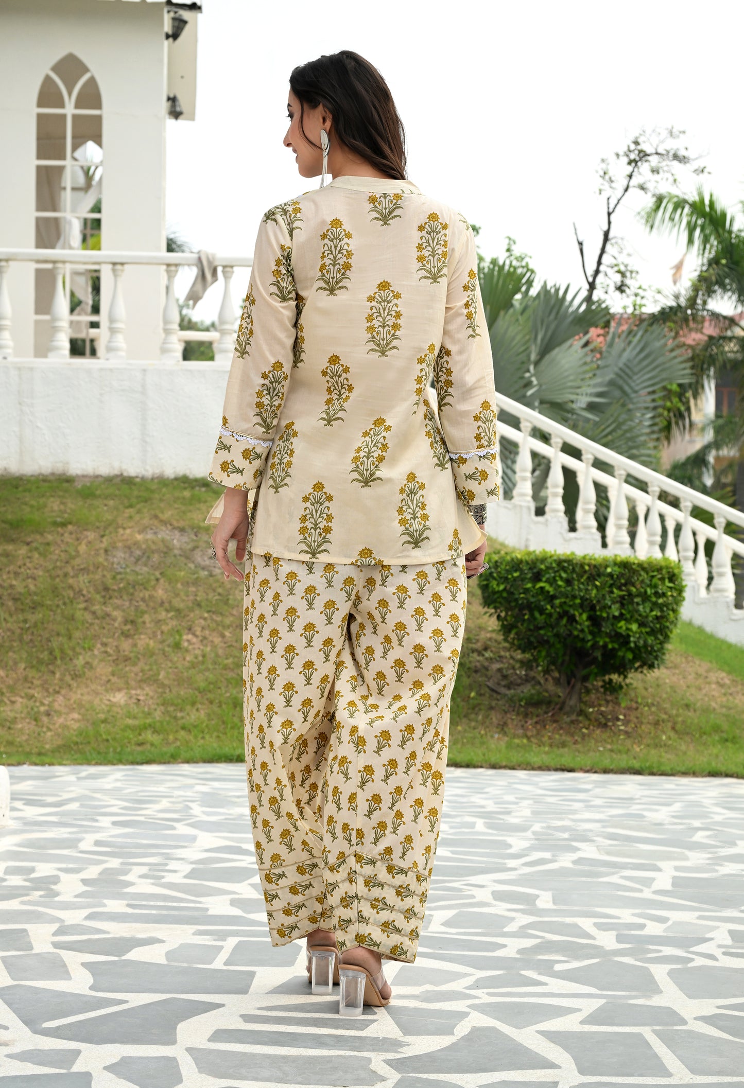 Golden Sand Farshi Co-ord Set
