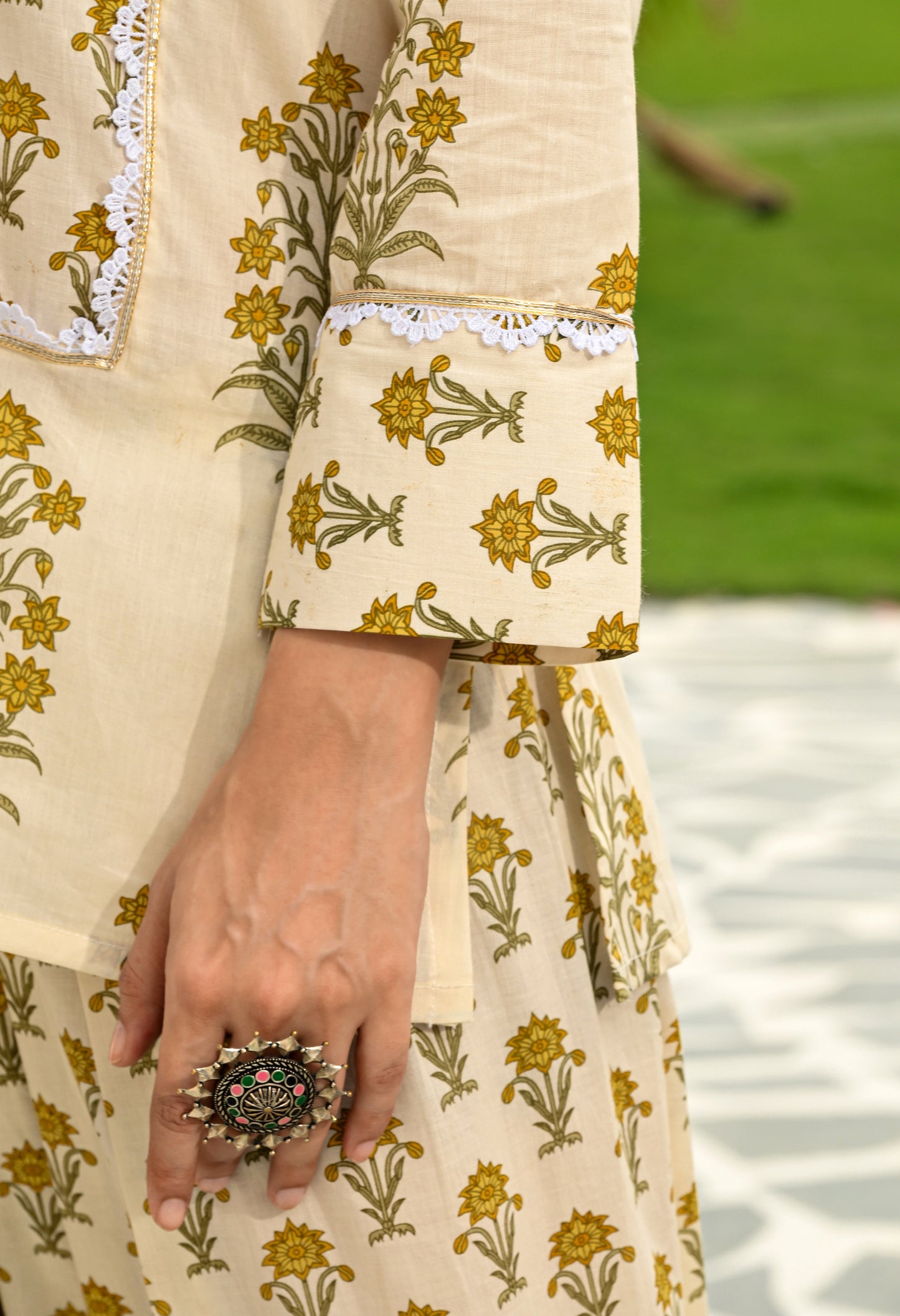 Golden Sand Farshi Co-ord Set
