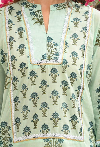 Mint Meadow Farshi Co-ord Set