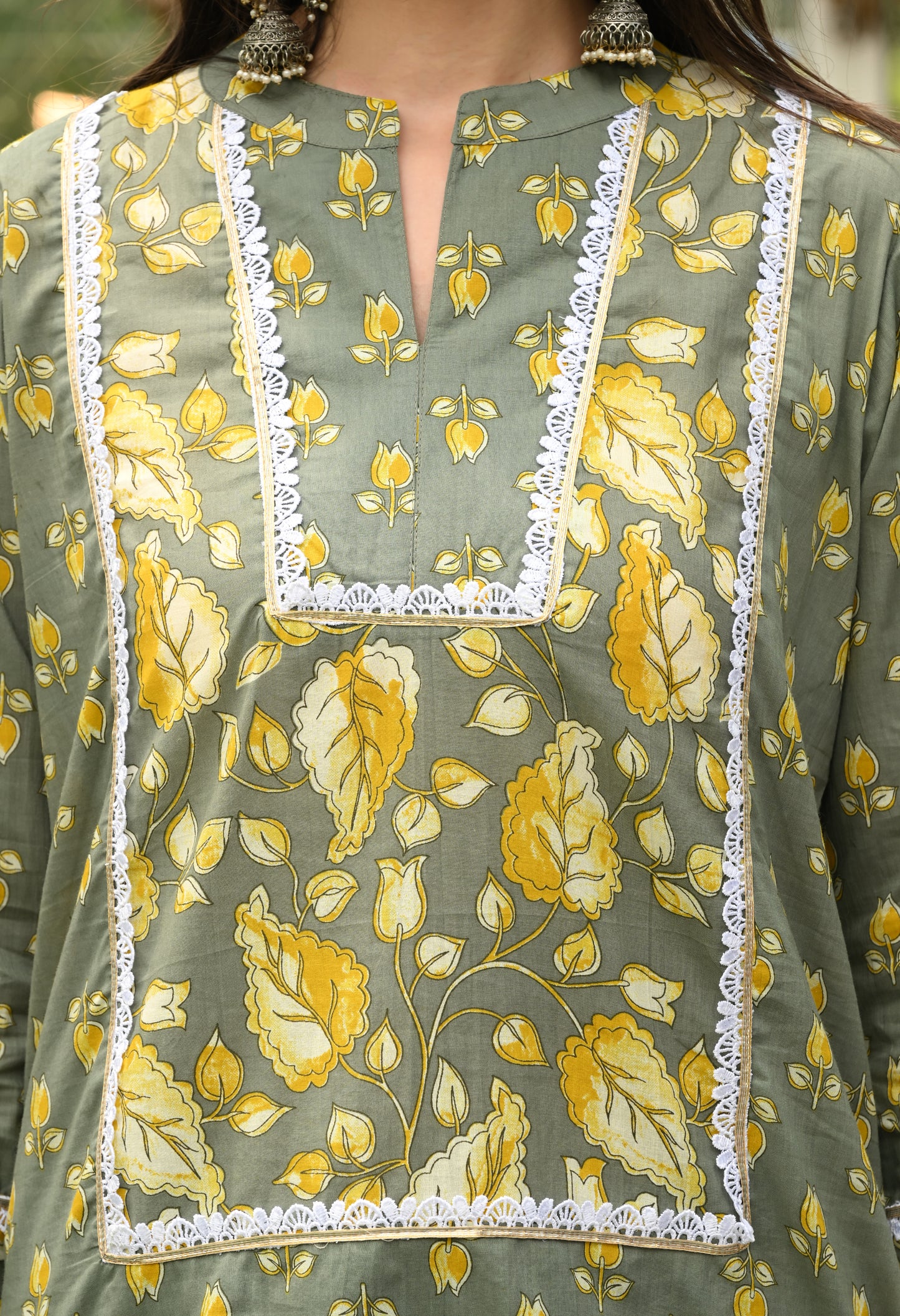 Sage Bloom Farshi Co-ord Set