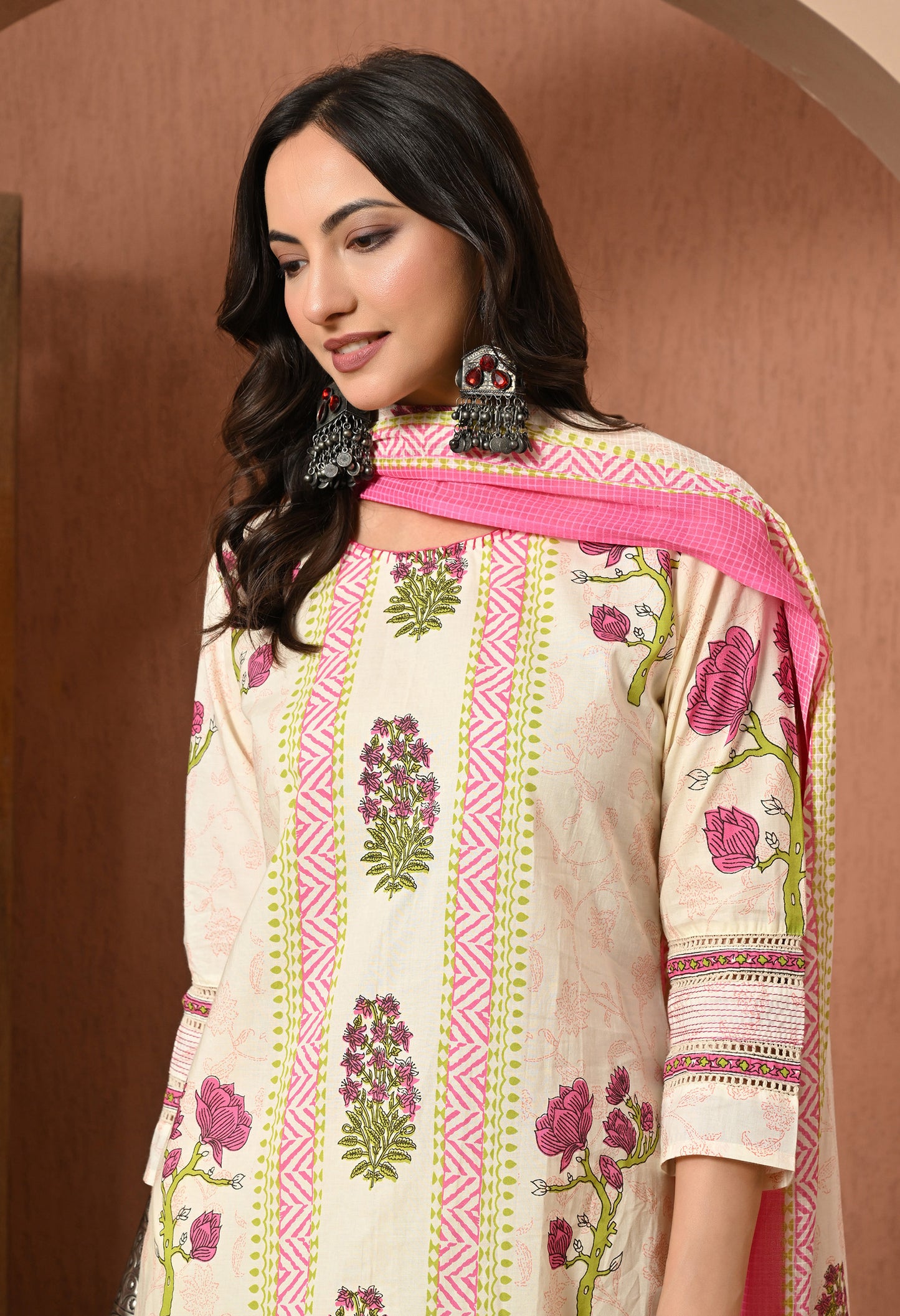Blush Garden Cotton Suit Set