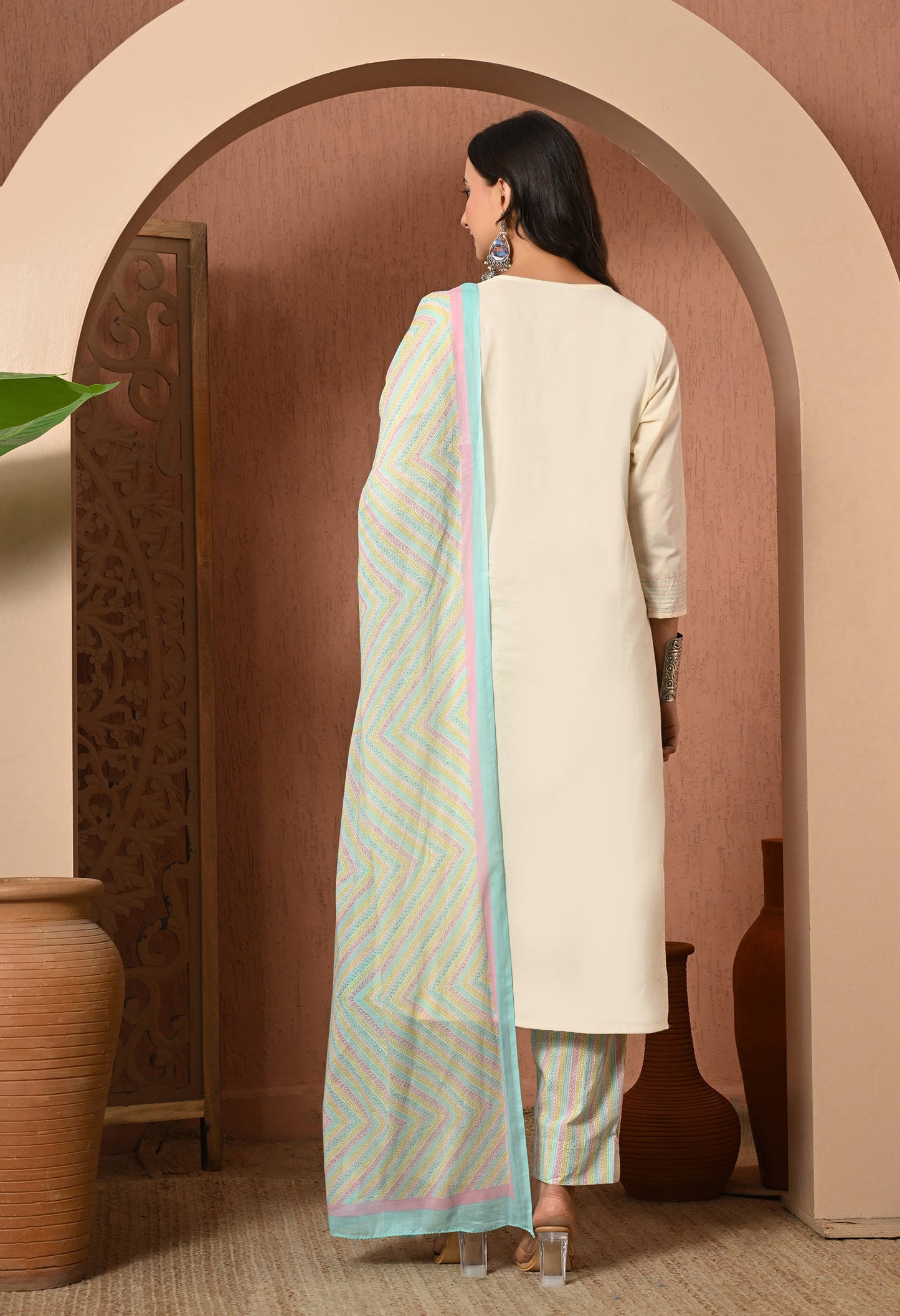 Blush Meadow Cotton Suit Set