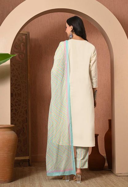 Blush Meadow Cotton Suit Set