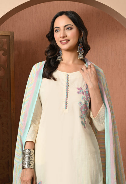 Blush Meadow Cotton Suit Set