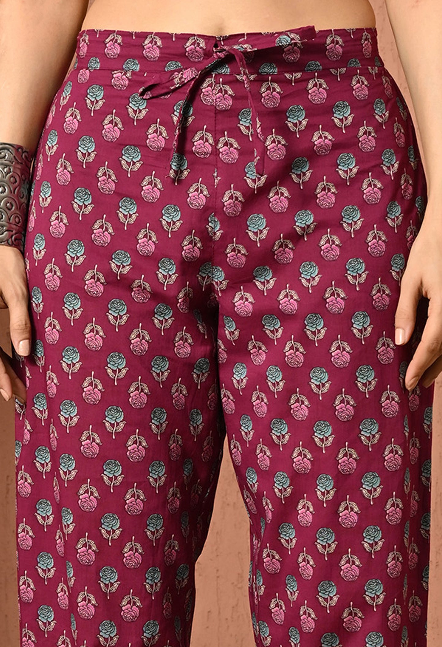 Mulberry Bloom Cotton Suit Set