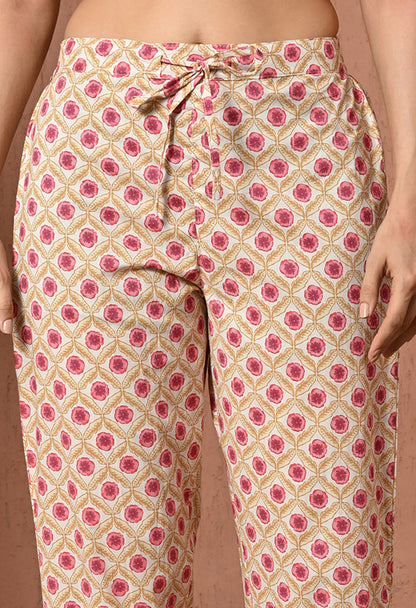 Rose Petal Cotton Suit Set