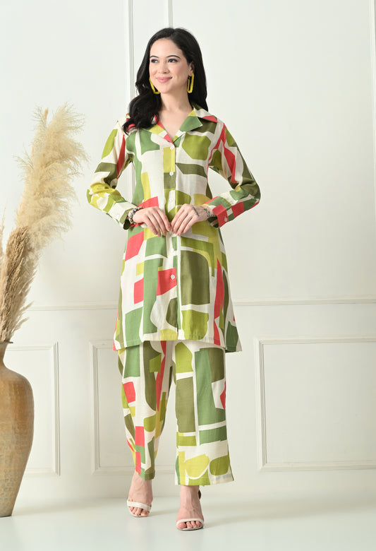 Urban Jungle Rayon Co-ord Set