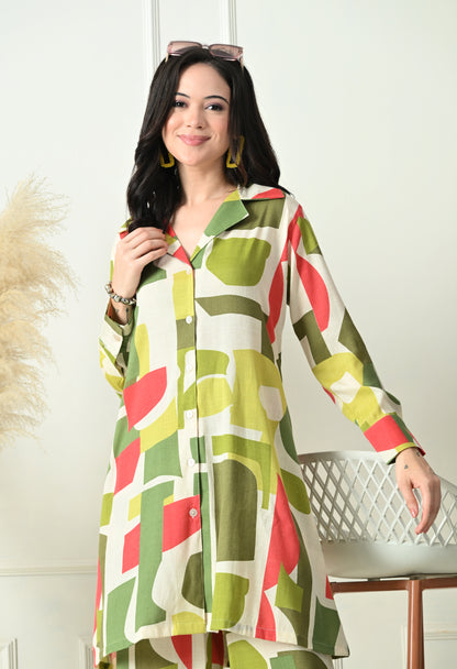 Urban Jungle Rayon Co-ord Set