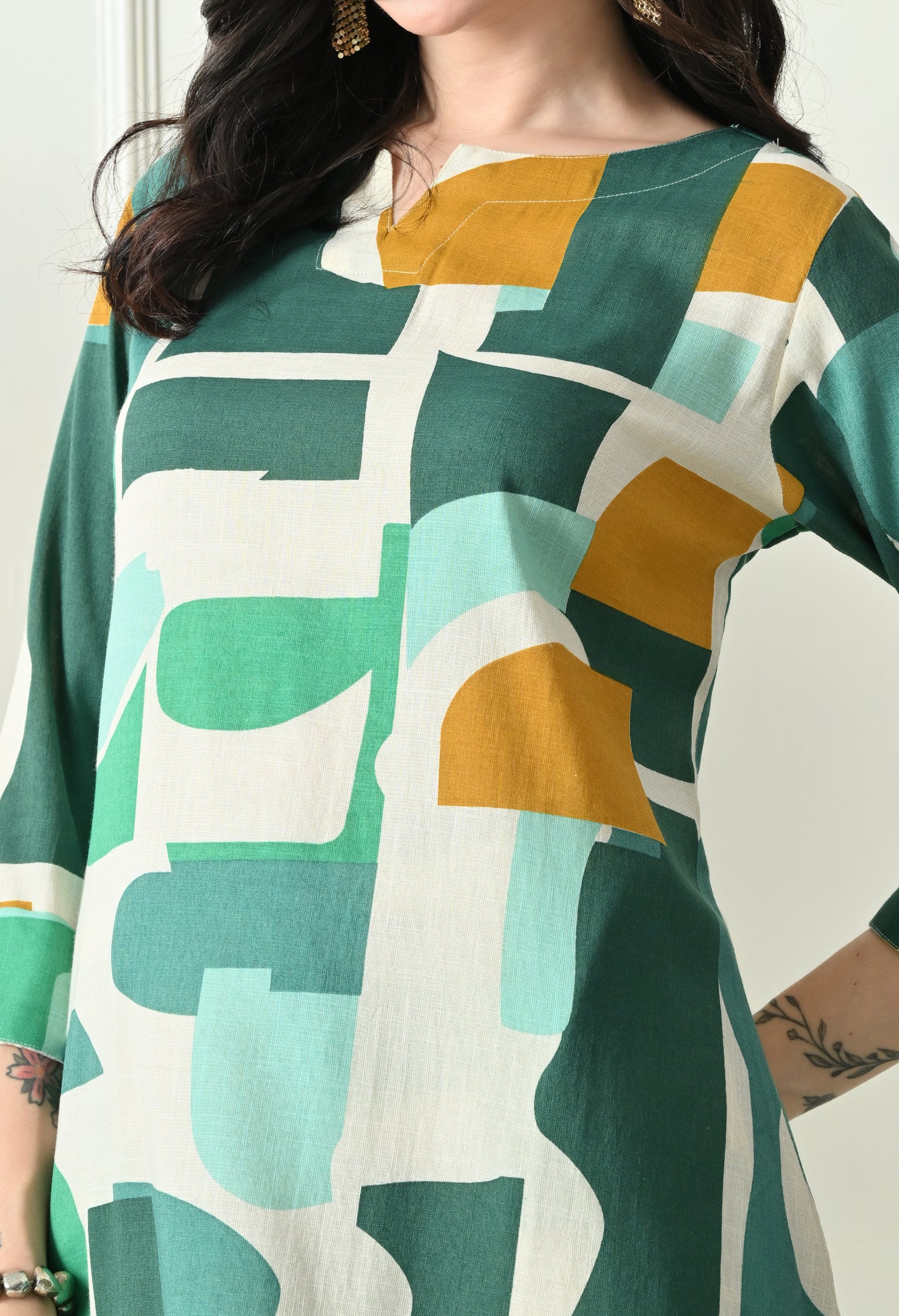 Emerald Edge Rayon Co-ord Set