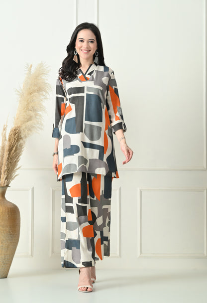 Monochrome Muse Rayon Co-ord Set