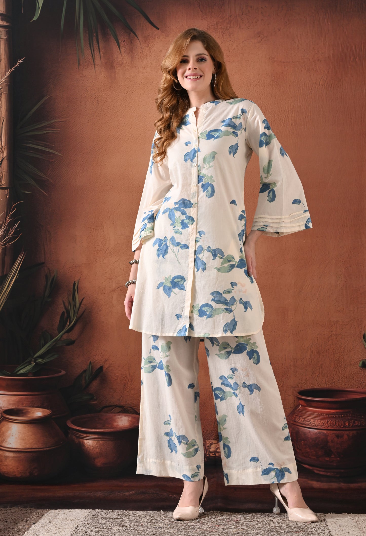 The Ivory Cascade Floral Co-ord Set