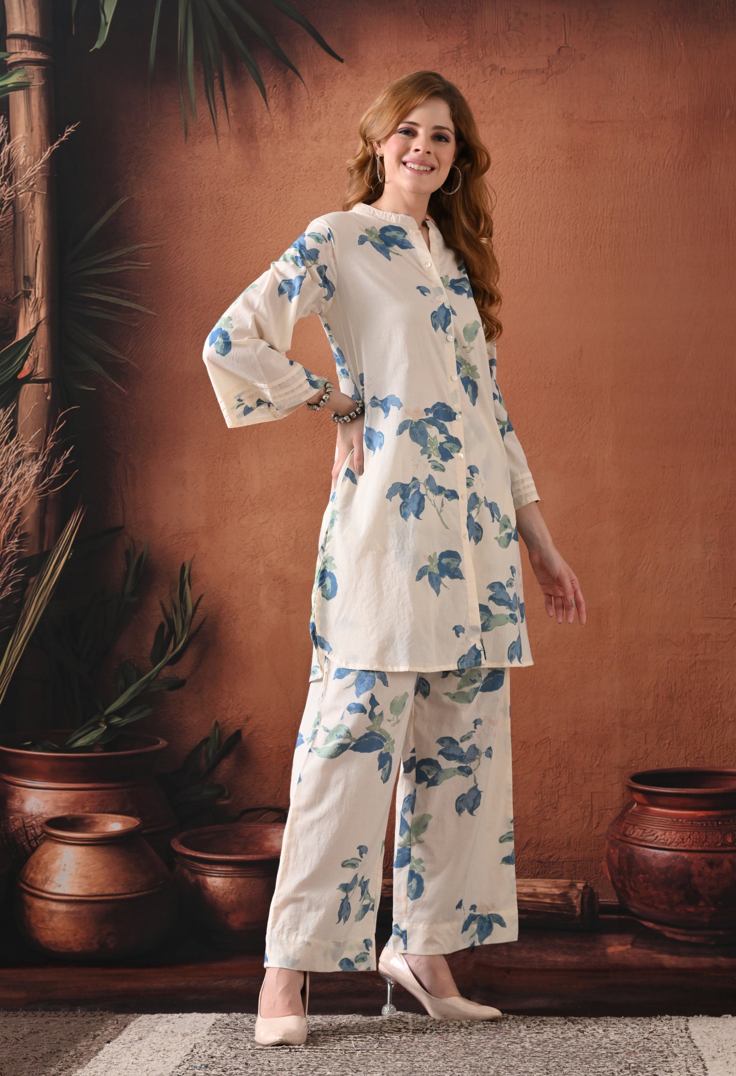 The Ivory Cascade Floral Co-ord Set