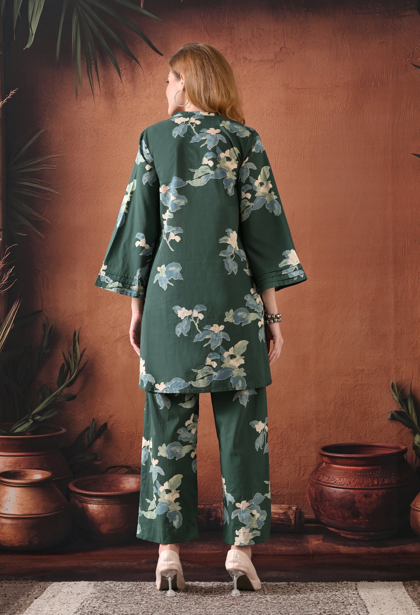 Emerald Bloom Floral Co-ord Set