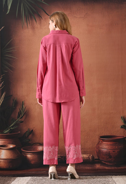 Artisan Stitch Shirt & Trouser Co-ord Set