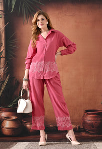 Artisan Stitch Shirt & Trouser Co-ord Set