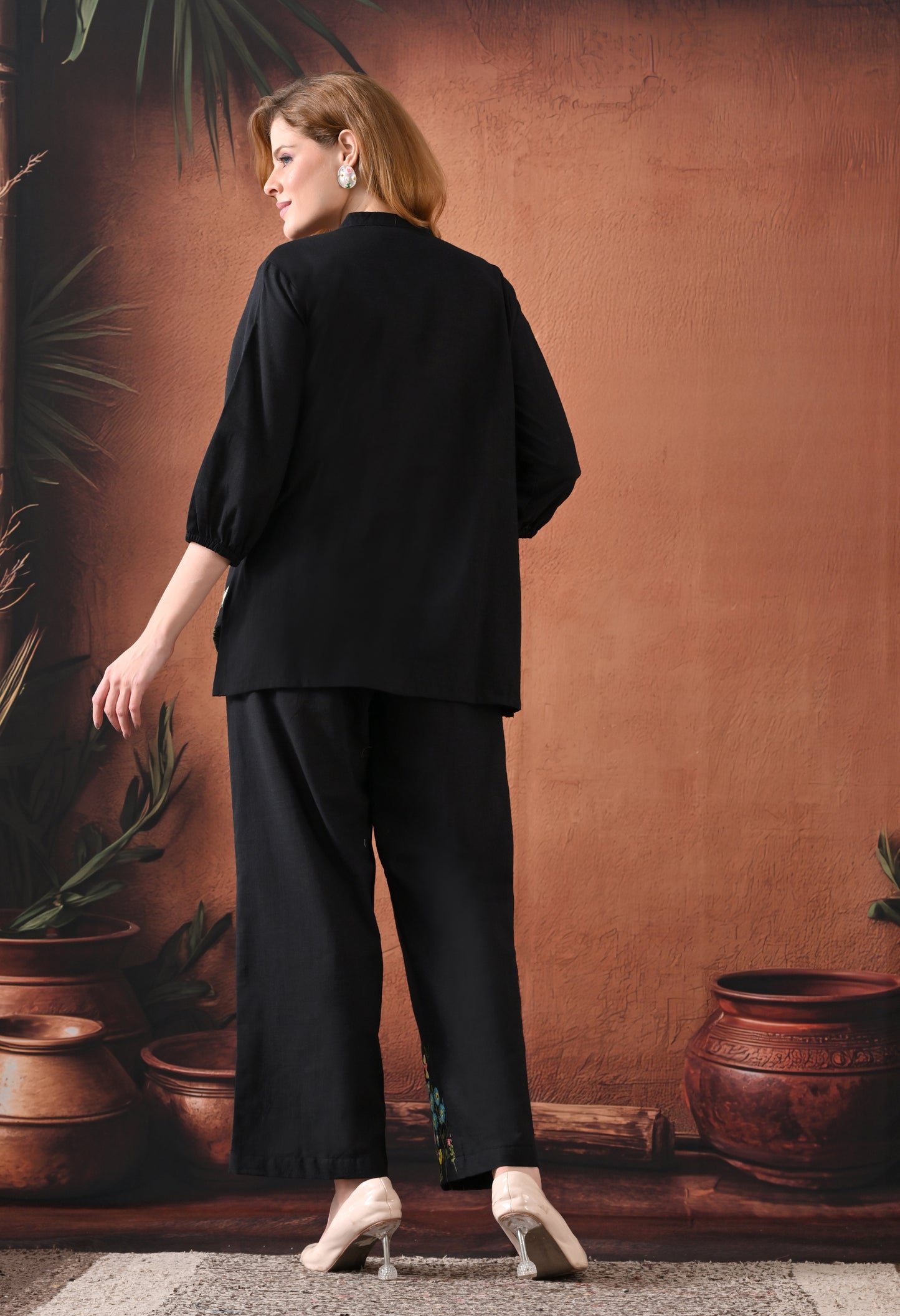 The Midnight Garden Embroidered Co-ord Set