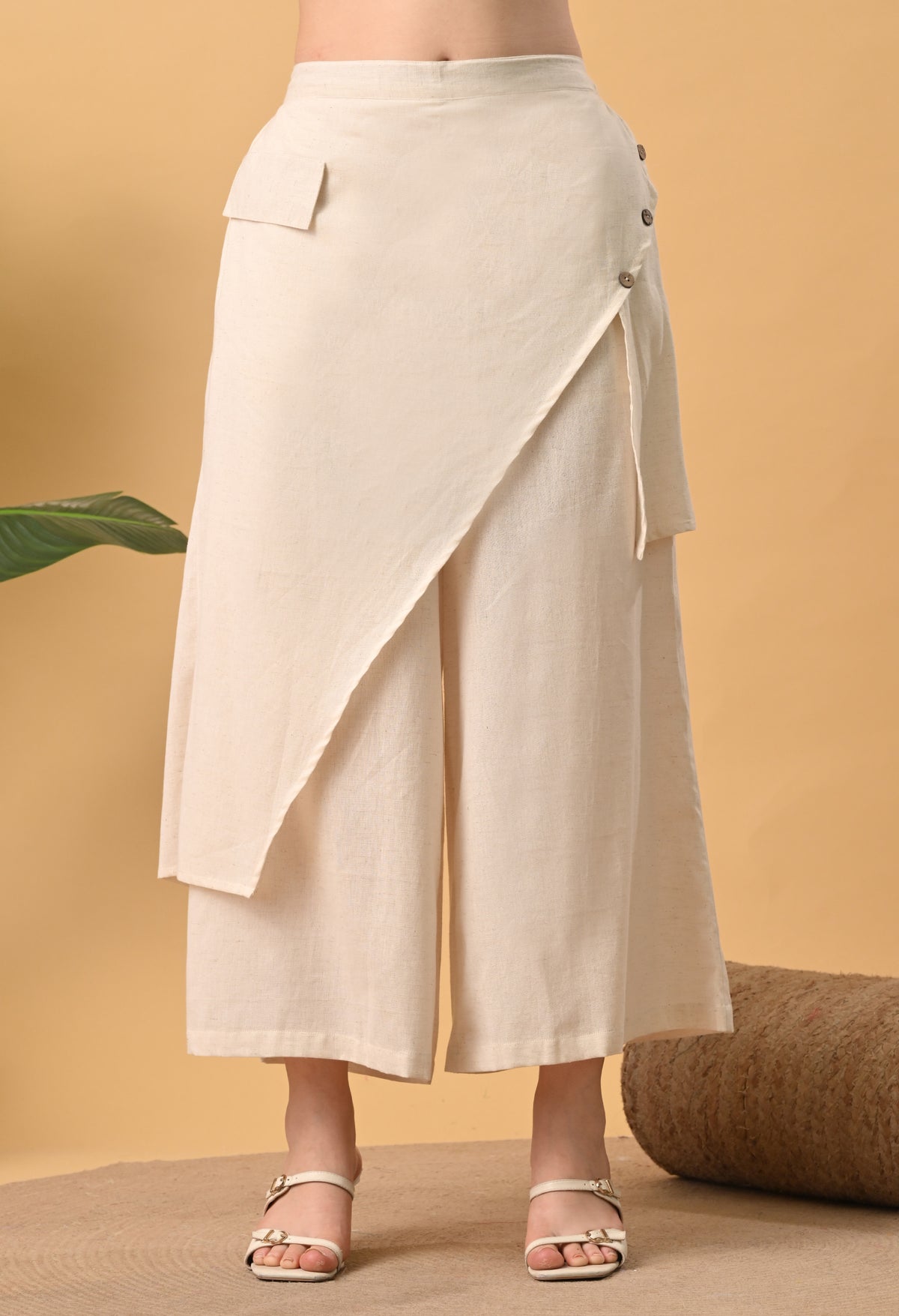 Sana Layered Cotton Shirt Co-ord Set