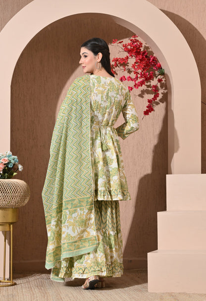 Spring Meadow Cotton Sharara Set