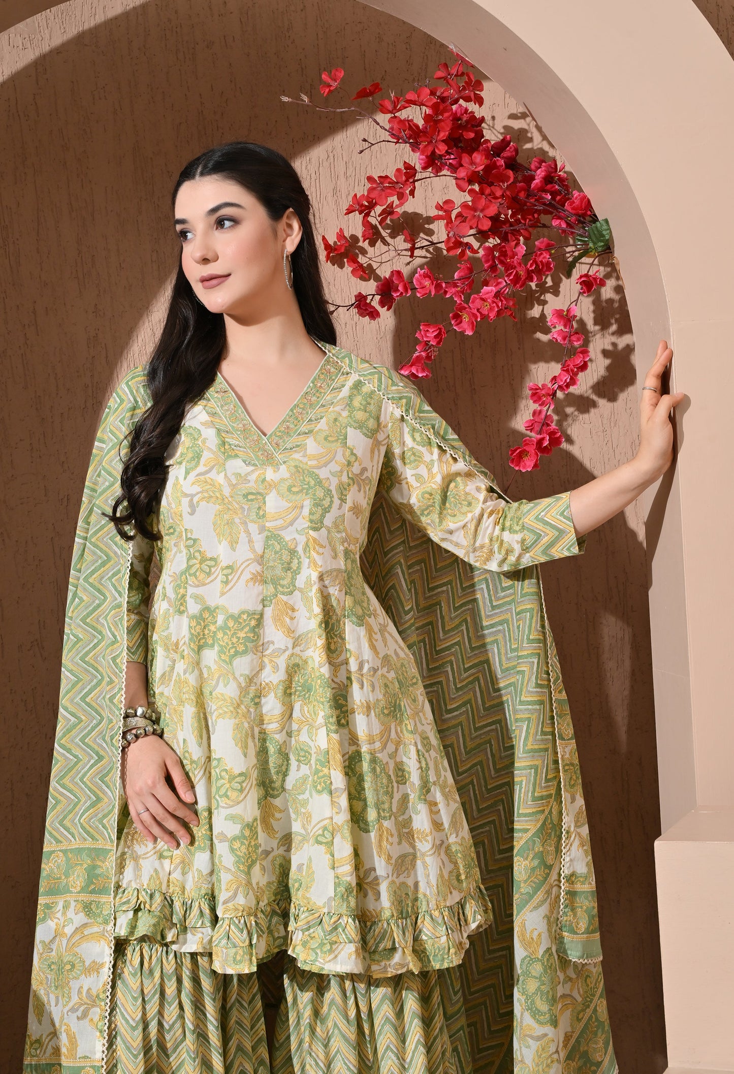Spring Meadow Cotton Sharara Set