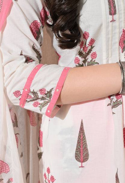 Rose Blush Cotton Suit Set
