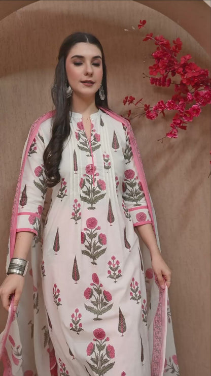 Rose Blush Cotton Suit Set